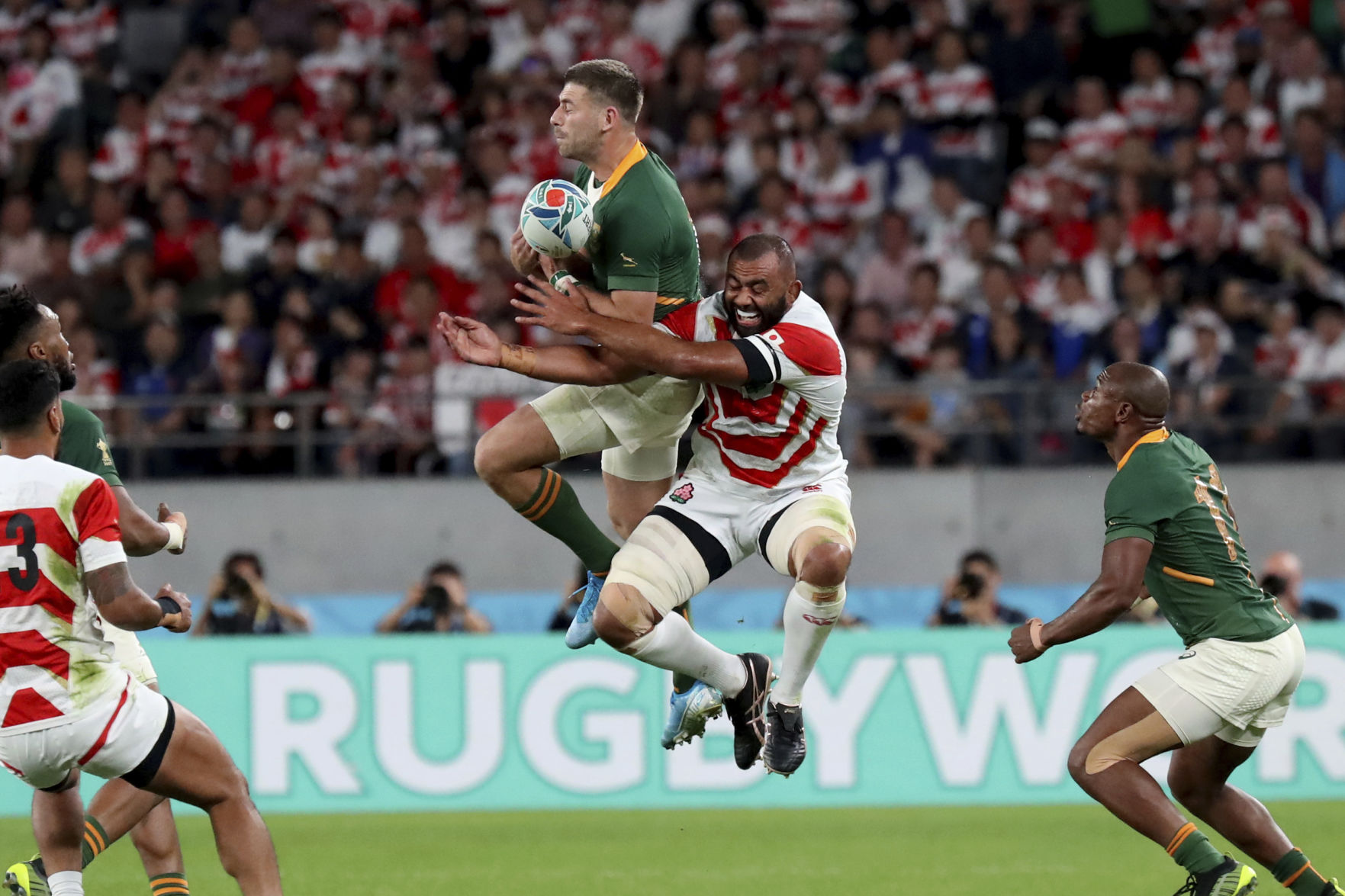 APTOPIX Japan Rugby WCup Japan South Africa